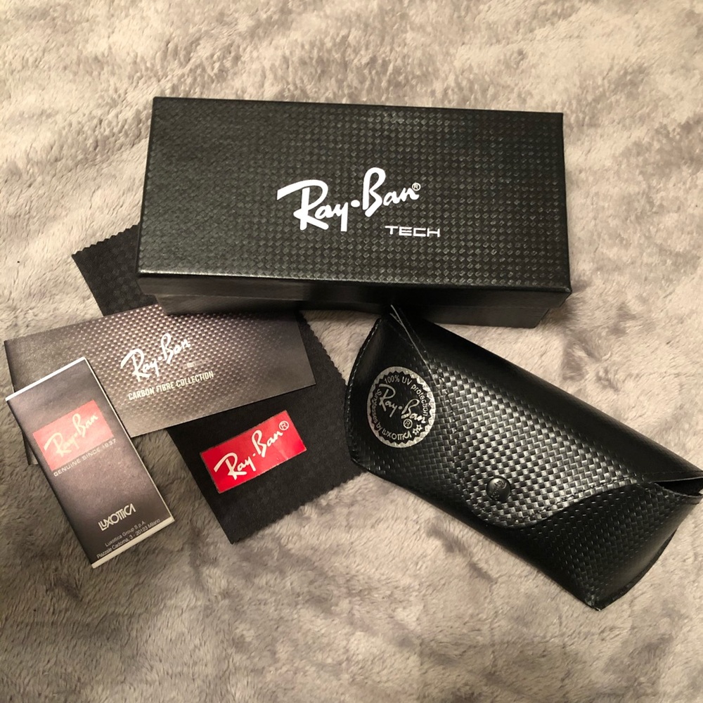 NWT Ray Bans Square G-15 black on black - Picture 2 of 8